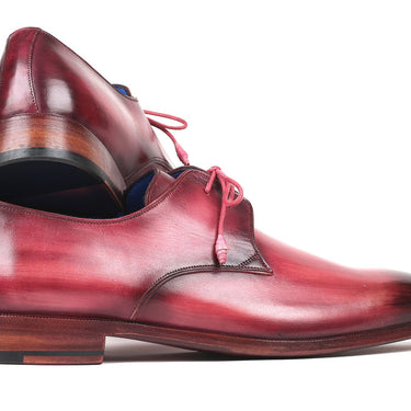 Paul Parkman Hand-Painted Derby Shoes in Pink & Purple in #color_