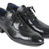 Paul Parkman Men's Handmade Lace-Up Casual Shoes in Black