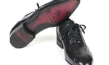 Paul Parkman Men's Handmade Lace-Up Casual Shoes in Black