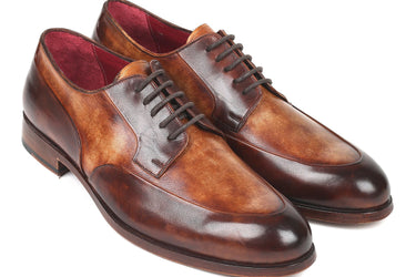 Paul Parkman Men's Derby Shoes in Dual Tone Brown