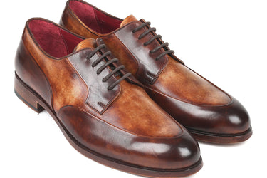 Paul Parkman Men's Derby Shoes in Dual Tone Brown