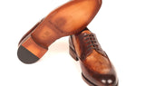 Paul Parkman Men's Derby Shoes in Dual Tone Brown