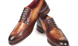 Paul Parkman Men's Derby Shoes in Dual Tone Brown