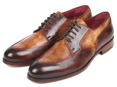 Paul Parkman Men's Derby Shoes in Dual Tone Brown