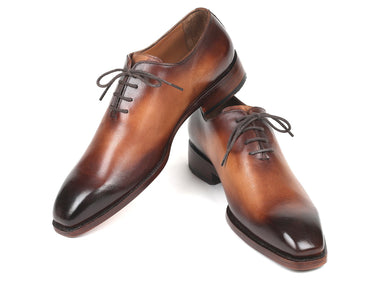 Paul Parkman Men's Wholecut Leather Oxfords in Brown