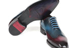 Paul Parkman Goodyear Welted Wingtip Oxfords in Blue & Purple