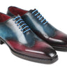 Paul Parkman Goodyear Welted Wingtip Oxfords in Blue & Purple