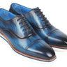 Paul Parkman Men's Smart Casual Leather Oxfords in Blue