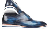 Paul Parkman Men's Smart Casual Leather Oxfords in Blue