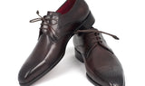 Paul Parkman Men's Medallion Toe Derby Shoes in Brown