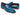 Paul Parkman Men's Penny Calfskin Loafers in Blue & Turquoise