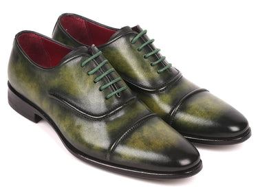 Paul Parkman Men's Cap-Toe Oxfords in Green