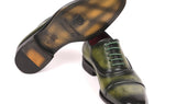 Paul Parkman Men's Cap-Toe Oxfords in Green