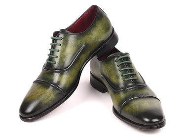 Paul Parkman Men's Cap-Toe Oxfords in Green