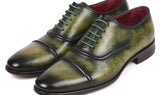 Paul Parkman Men's Cap-Toe Oxfords in Green