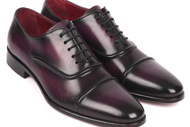 Paul Parkman Men's Cap-Toe Oxfords in Purple