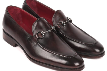 Paul Parkman Men's Horsebit Loafers in Dark Brown