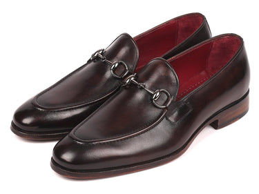 Paul Parkman Men's Horsebit Loafers in Dark Brown