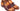 Paul Parkman Men's Captoe Double Monkstraps in Brown & Purple