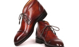 Paul Parkman Men's Cap Toe Chukka Boots in Brown
