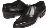 Paul Parkman Goodyear Welted Elasticated Loafers in Black