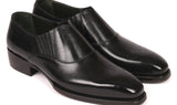 Paul Parkman Goodyear Welted Elasticated Loafers in Black