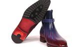 Paul Parkman Men's Patina Jodhpur Boots in Multicolor