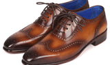 Paul Parkman Men's Handmade Wingtip Oxfords in Brown