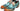 Paul Parkman Norwegian Welted Wingtip Derby Shoes in Turquoise & Tobacco