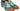 Paul Parkman Norwegian Welted Wingtip Derby Shoes in Turquoise & Tobacco