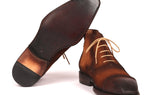 Paul Parkman Men's Suede Cap Toe Ankle Boots in Antique Brown