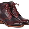 Paul Parkman Men's Leather Boots in Bordeaux & Navy