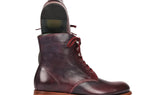 Paul Parkman Men's Leather Boots in Bordeaux & Navy