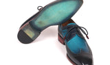 Paul Parkman Men's Wingtip Derby Shoes in Blue Dual Tone