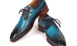 Paul Parkman Men's Wingtip Derby Shoes in Blue Dual Tone