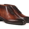 Paul Parkman Men's Ankle Boots in Brown Burnished