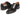 Paul Parkman Polished Leather Goodyear Welted Cap Toe Oxfords in Black
