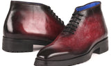 Paul Parkman Men's Ankle Boots in Bordeaux Burnished