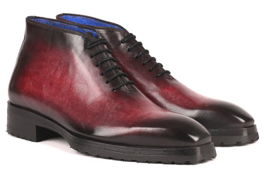 Paul Parkman Men's Ankle Boots in Bordeaux Burnished