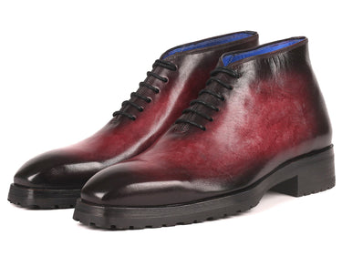 Paul Parkman Men's Ankle Boots in Bordeaux Burnished