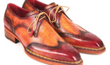 Paul Parkman Norwegian Welted Wingtip Derby Shoes in Red & Camel