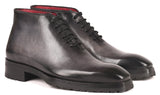 Paul Parkman Men's Ankle Boots in Gray Burnished