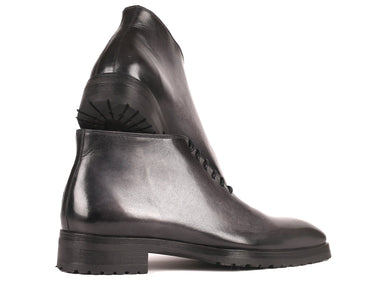 Paul Parkman Men's Ankle Boots in Gray Burnished