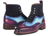 Purple, Light Blue & Navy