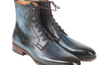 Paul Parkman Men's Leather Boots in Blue & Brown