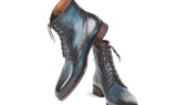 Paul Parkman Men's Leather Boots in Blue & Brown