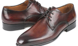 Paul Parkman Men's Leather Derby Shoes in Antique Brown