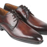 Paul Parkman Men's Leather Derby Shoes in Antique Brown