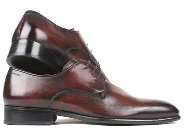 Paul Parkman Men's Leather Derby Shoes in Antique Brown