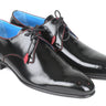 Paul Parkman Men's Medallion Toe Derby Shoes in Black